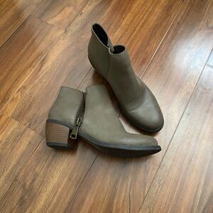 Faux Leather Madeline Booties W7.5